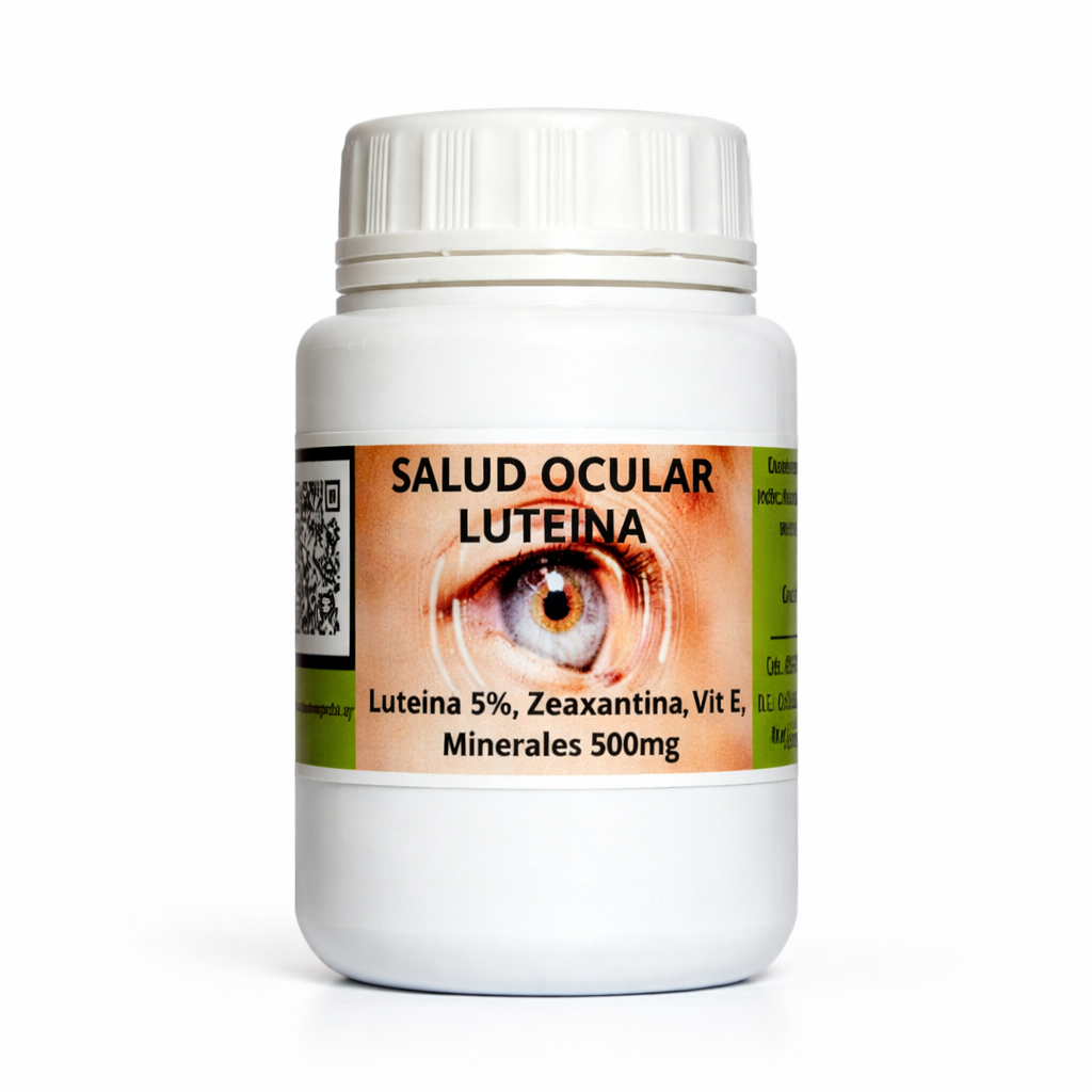 Salud Ocular (Luteína 5%, Zeaxantina, Vitamina E, Minerales 500mg) · 30 caps