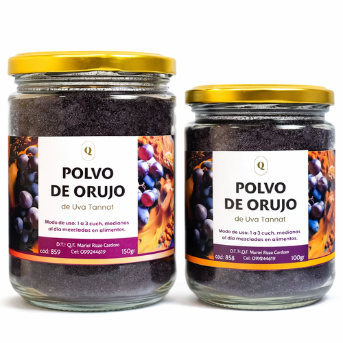 Polvo de Orujo de Uva Tannat - 100gr