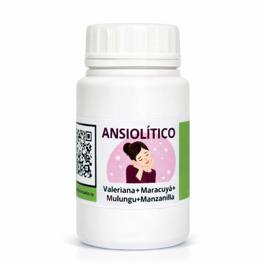 Ansiolíticas (Valeriana, Maracuyá, Mulungu y Manzanilla) · 30 caps