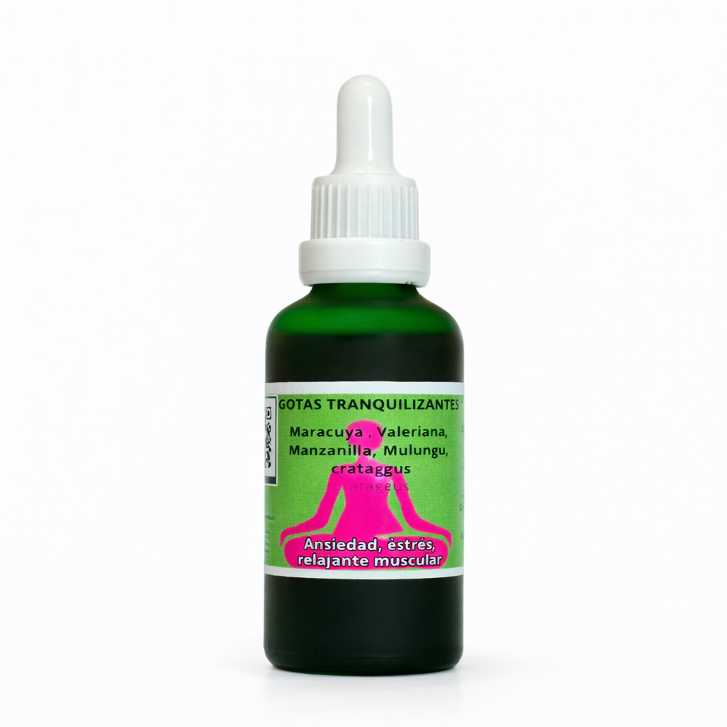 Gotas Tranquilizantes (Maracuyá, Valeriana, Mulungu, Manzanilla y Crataegus) · 50ml