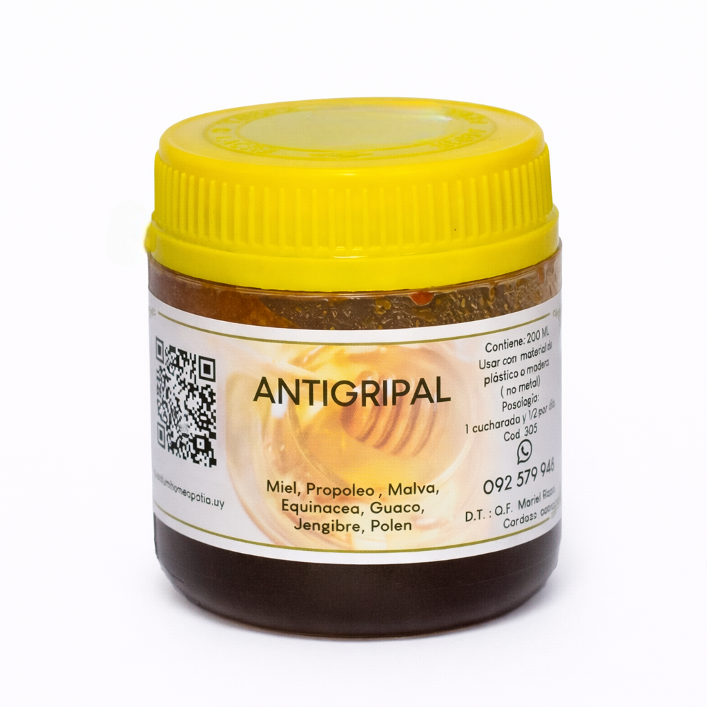 Miel Compuesta (Miel, Propoleo, Malva, Equinacea, Guaco, Gengibre y Polen) - 270ml