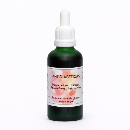 Gotas Antidiabéticas (Diente de León, Hibisco, Palo de Fierro y Pata de Vaca) · 50ml