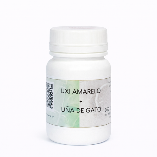 Uxi Amarillo + Uña de Gato · 30 caps